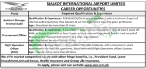 Sialkot International Airport Latest Jobs <yoastmark class=