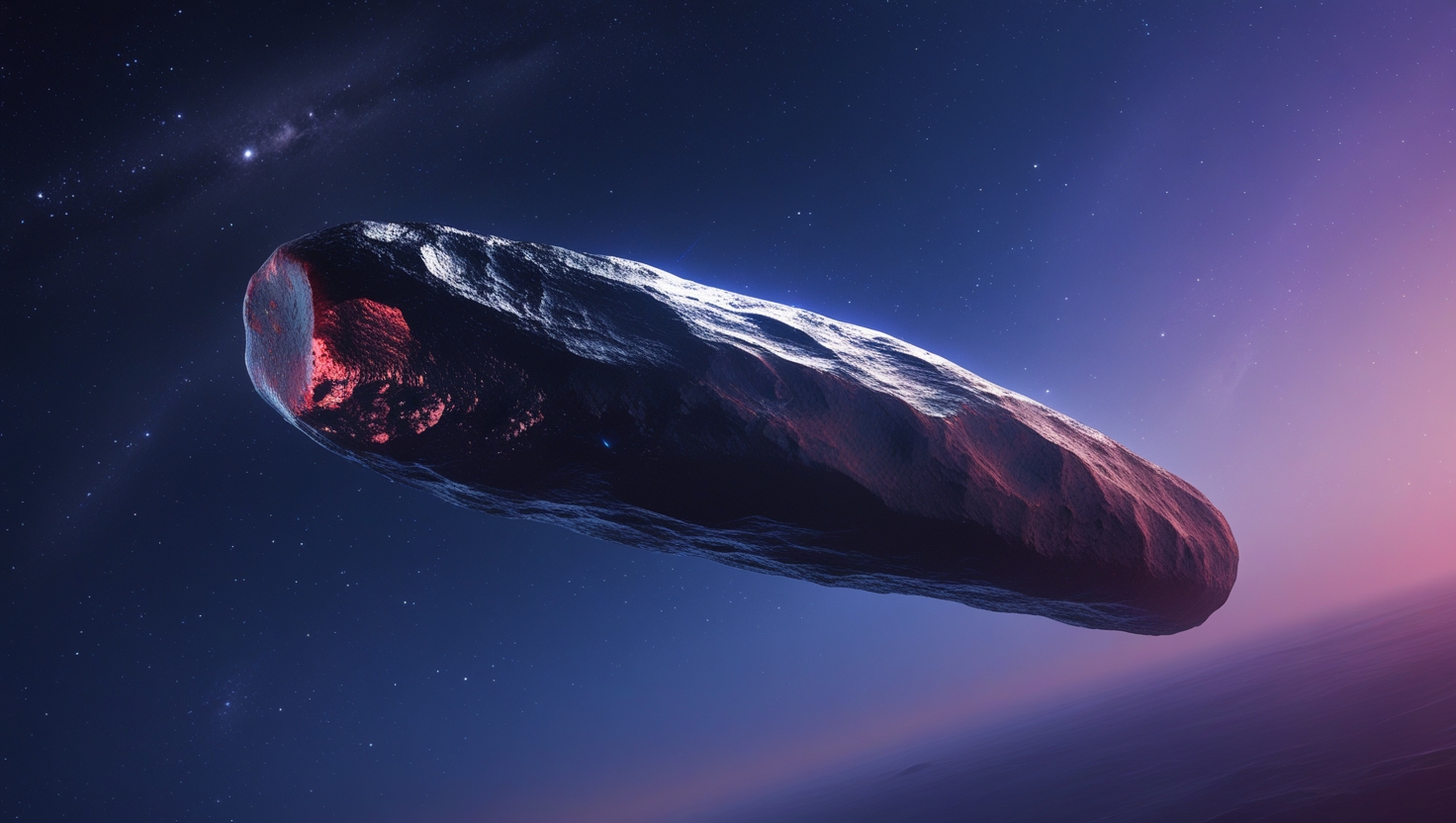 Illustration of cigar-shaped interstellar